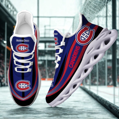 [SUPER SALE ] NEW CUSTOMIZED NHL11 MCD MONTREAL CANADIENS MAX SOUL SHOES