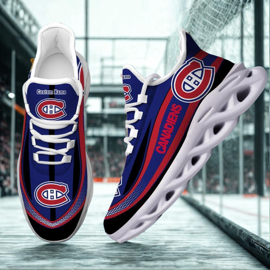 [SUPER SALE ] NEW CUSTOMIZED NHL11 MCD MONTREAL CANADIENS MAX SOUL SHOES