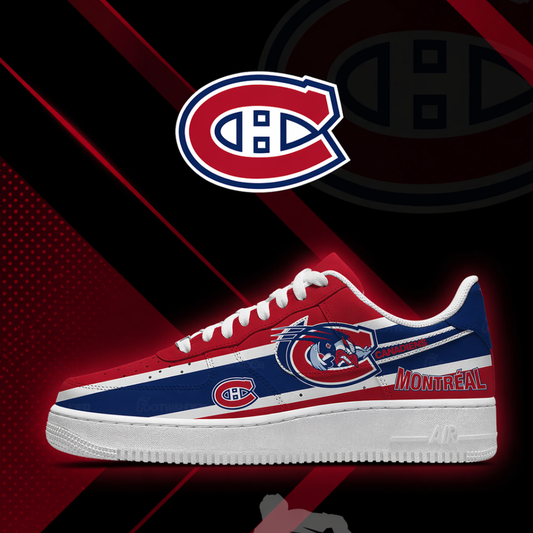 LIMITED EDITION - NEW CUSTOMIZED NHL11 MCD MONTREAL CANADIENS AF1 SHOES