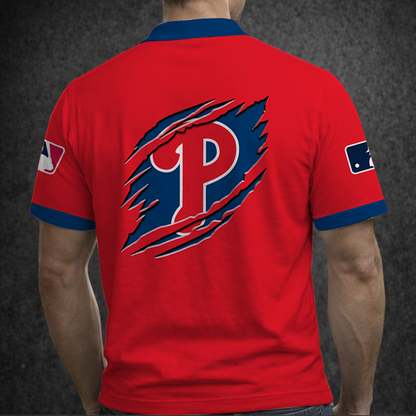 [FLASH SALE] NEW CUSTOMIZED MLB11 PPS PHILADELPHIA PHILLIES POLO SHIRT