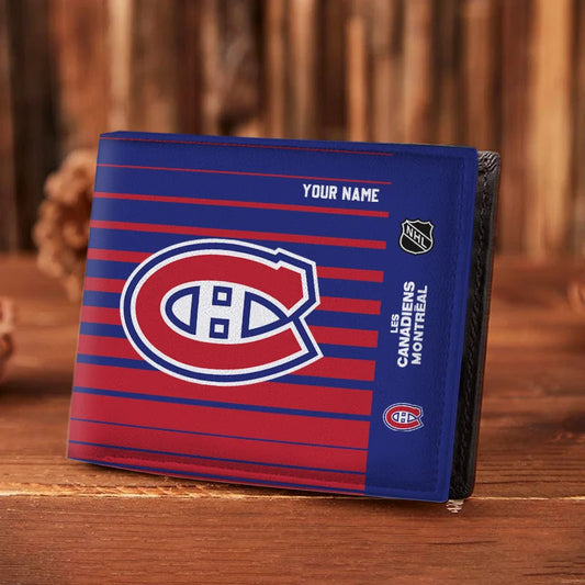 VIRAL EDITION - NEW CUSTOMIZED NHL11 MCD MONTREAL CANADIENS LEATHER WALLET