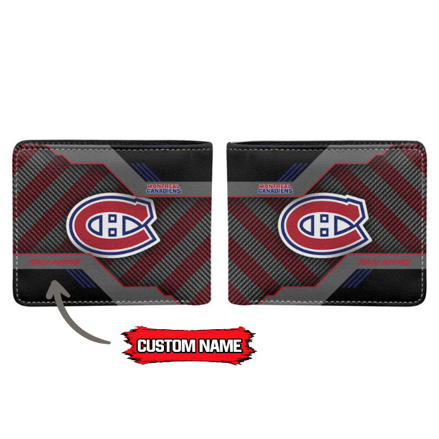 VIRAL EDITION - NEW CUSTOMIZED NHL11 MCD MONTREAL CANADIENS LEATHER WALLET