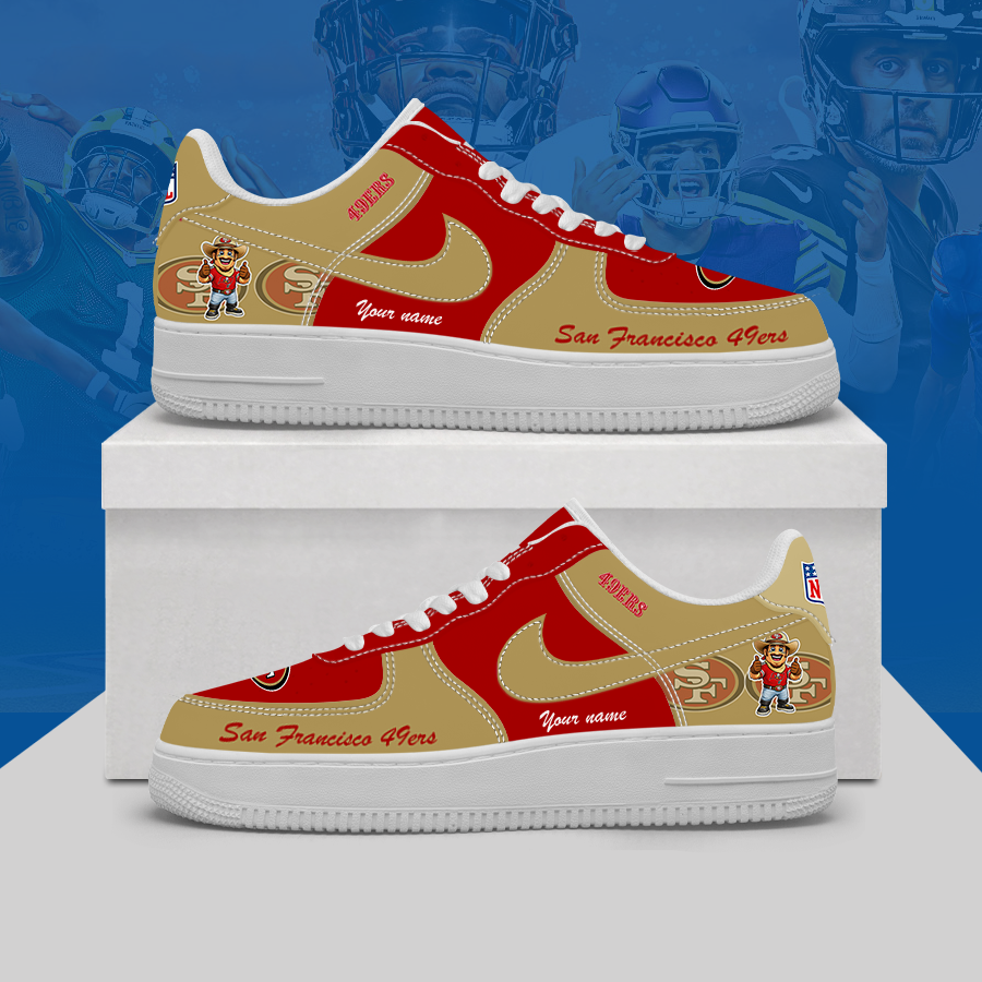 [SPECIAL OFFER] NEW CUSTOMIZED NFL11 SF49 SAN FRANCISCO 49ERS AF1 SHOES