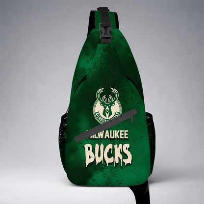 [HOT DEAL]  NEW CUSTOMIZED NBA11 MBU MILWAUKEE BUCKS SLING BAG