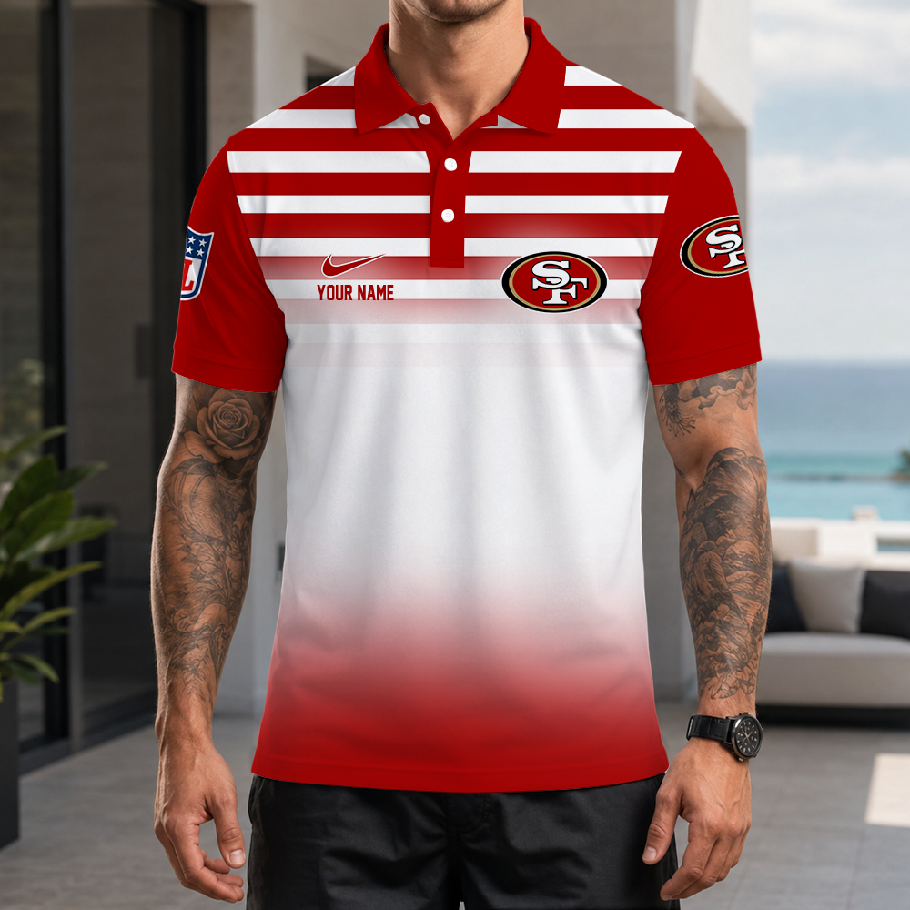 [SPECIAL OFFER] NEW CUSTOMIZED NFL11 SF49 SAN FRANCISCO 49ERS POLO SHIRT