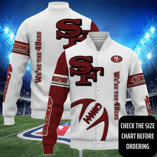 ELITE EDITION - NEW CUSTOMIZED NFL11 SF49 SAN FRANCISCO 49ERS SATIN VARSITY & BASEBALL JACKET