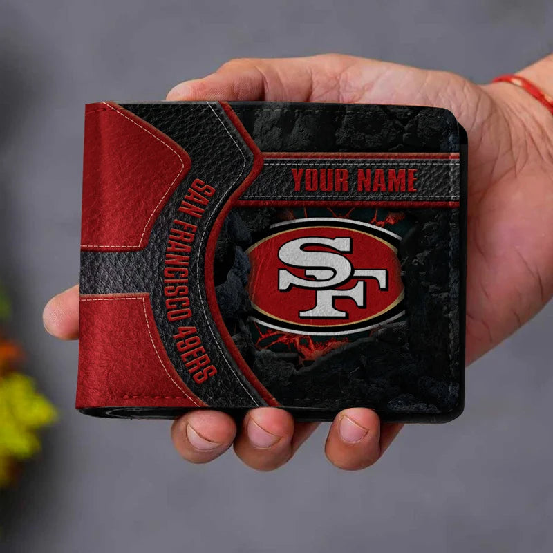 VIRAL EDITION - NEW CUSTOMIZED NFL11 SF49 SAN FRANCISCO 49ERS LEATHER WALLET