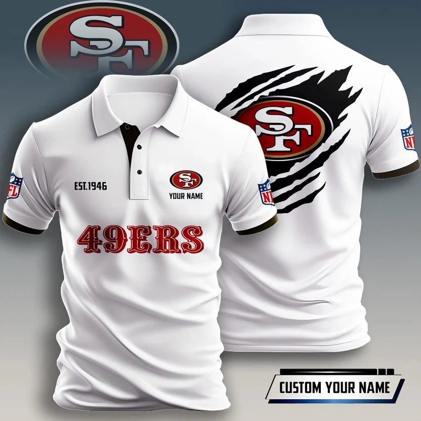 SPECIAL EDITION - NEW CUSTOMIZED NFL11 SF49 SAN FRANCISCO 49ERS T-SHIRT, POLO SHIRT, ZIP POLO SHIRT, HOODIE, ZIP HOODIE & SWEATSHIRT