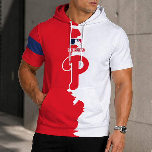 LIMITED EDITION - NEW CUSTOMIZED MLB11 PPS PHILADELPHIA PHILLIES SHORT SLEEVE HOODIE