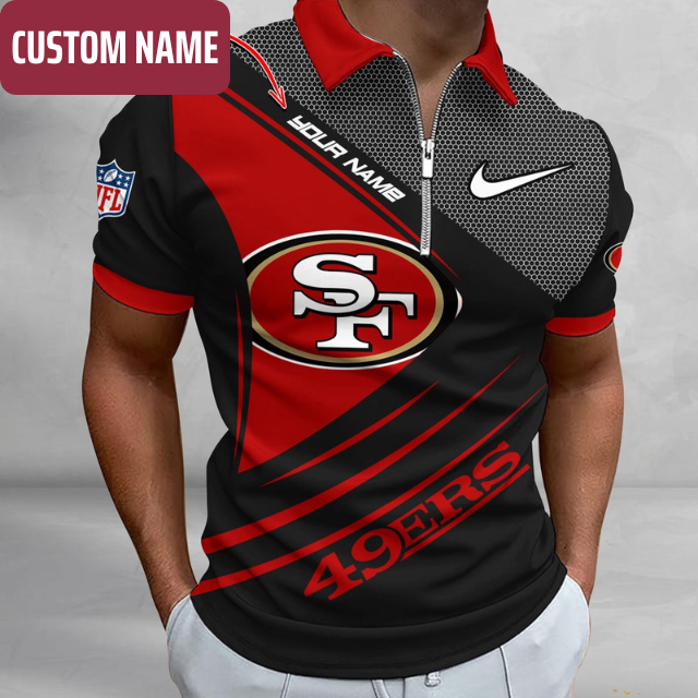VIRAL EDITION - NEW CUSTOMIZED NFL11 SF49 SAN FRANCISCO 49ERS POLO SHIRT, ZIP POLO SHIRT & T-SHIRTS