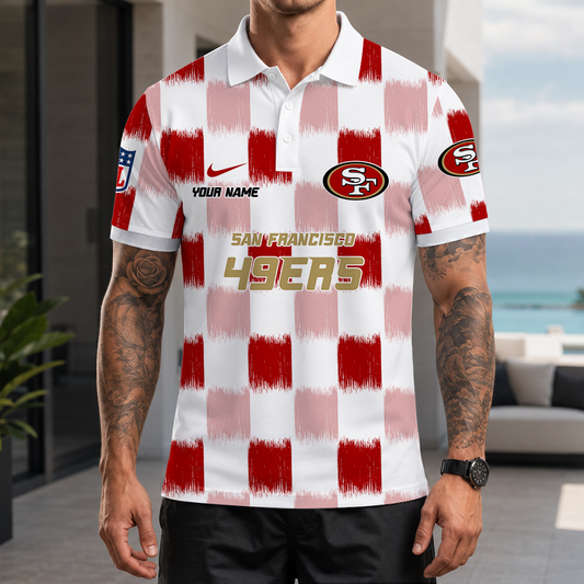[SPECIAL OFFER] NEW CUSTOMIZED NFL11 SF49 SAN FRANCISCO 49ERS POLO SHIRT