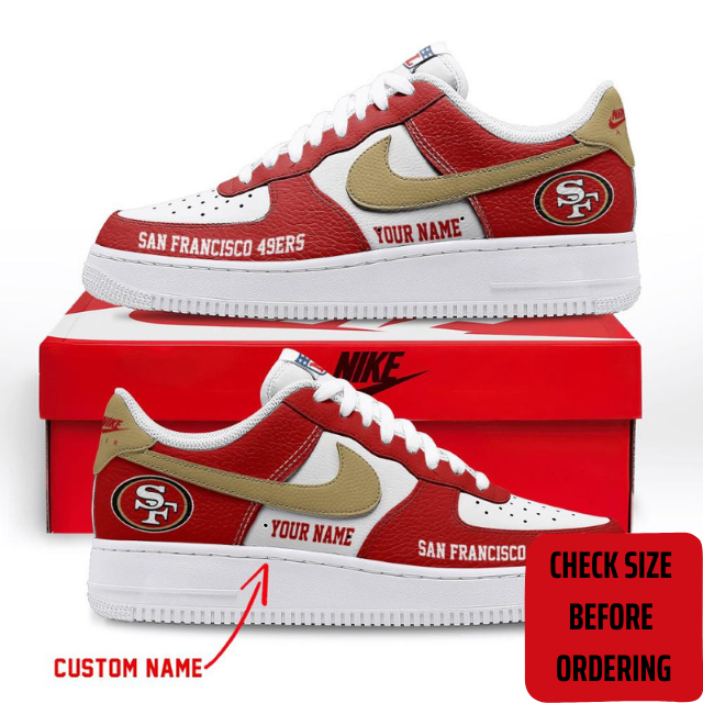 ELITE EDITION - NEW CUSTOMIZED NFL11 SF49 SAN FRANCISCO 49ERS AF1 SHOES