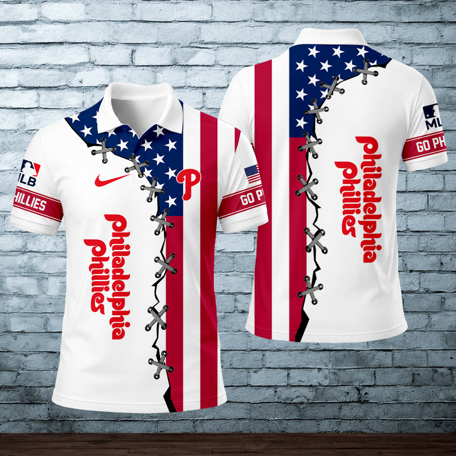 LIMITED EDITION - NEW CUSTOMIZED MLB11 PPS PHILADELPHIA PHILLIES POLO SHIRT