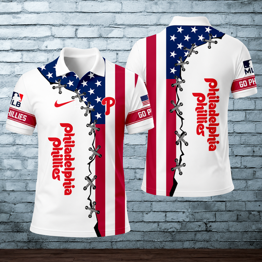LIMITED EDITION - NEW CUSTOMIZED MLB11 PPS PHILADELPHIA PHILLIES POLO SHIRT
