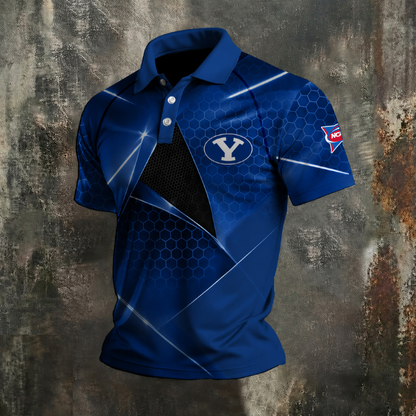 VIRAL EDITION - NEW CUSTOMIZED NCAA FBS11 BYU BYU COUGARS POLO SHIRT, ZIP POLO SHIRT & T-SHIRTS