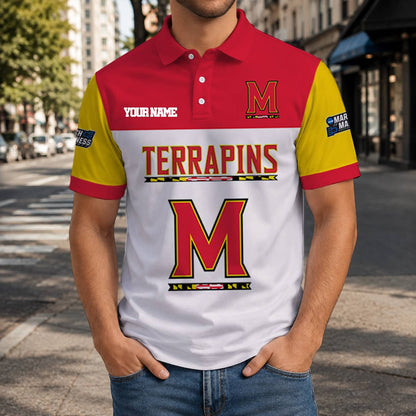 LIMITED EDITION - NEW CUSTOMIZED NCAA MAM11 MLT MARYLAND TERRAPINS T-SHIRT, POLO SHIRT, ZIP POLO SHIRT, SWEATSHIRT, HOODIE & ZIP HOODIE