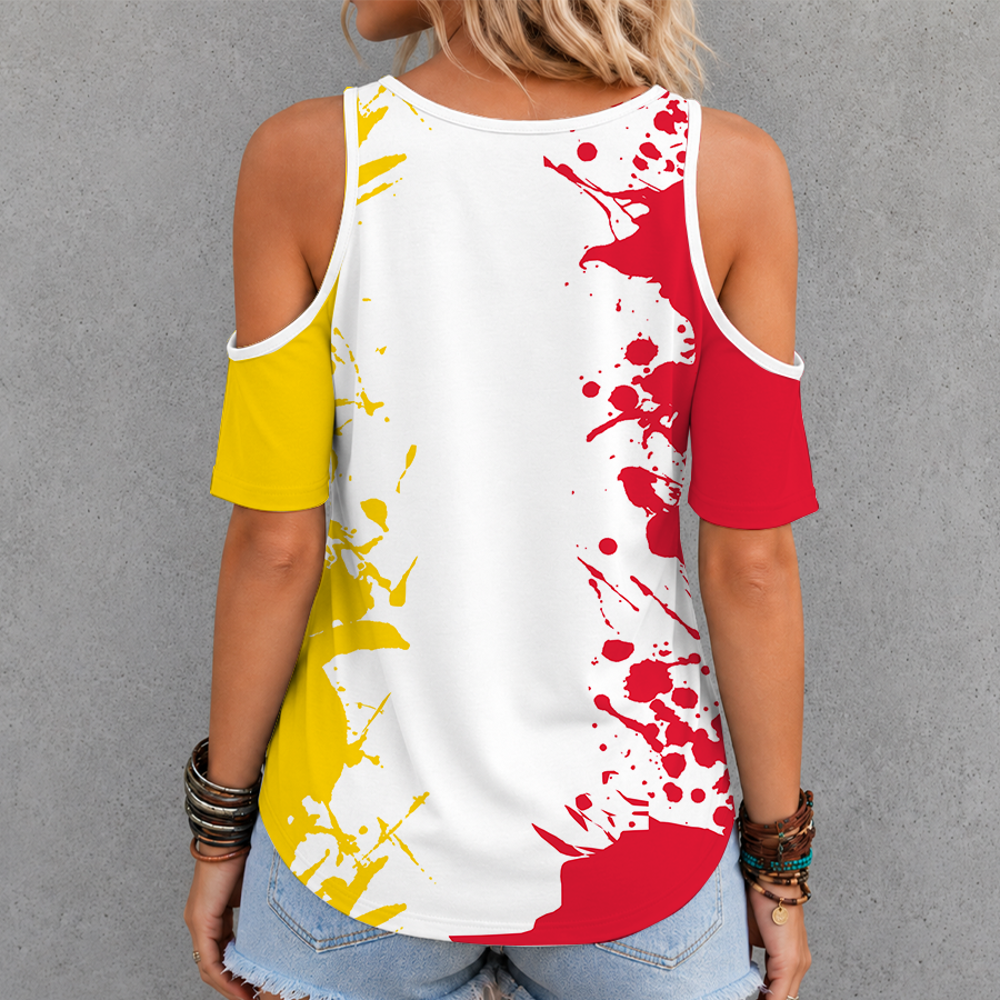 [FAN FAVORITE] NEW CUSTOMIZED NCAA MAM11 MLT MARYLAND TERRAPINS CRISS CROSS V-NECK TOP