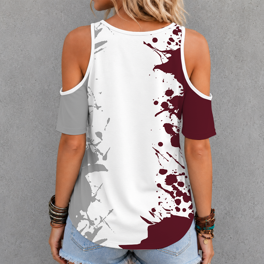 [FAN FAVORITE] NEW CUSTOMIZED NCAA CWS11 MSB MISSISSIPPI STATE BULLDOGS CRISS CROSS V-NECK TOP