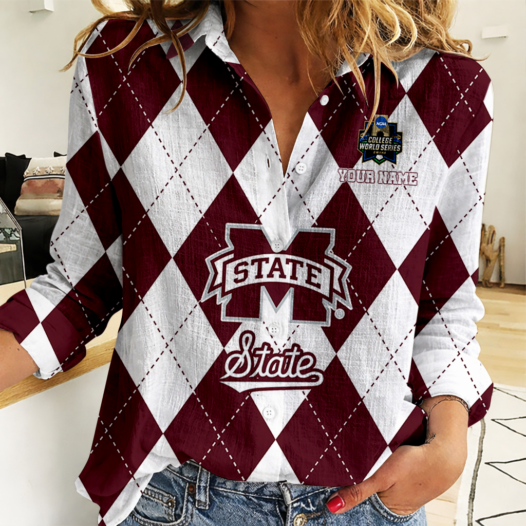 LIMITED DROP - NEW CUSTOMIZED | NCAA CWS11 MSB MI STATE BULLDOGS WOMEN CASUAL SHIRT FOR FAN