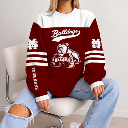 [FAN FAVORITE] NEW CUSTOMIZED NCAA CWS11 MSB MISSISSIPPI STATE BULLDOGS UNISEX SWEATSHIRT