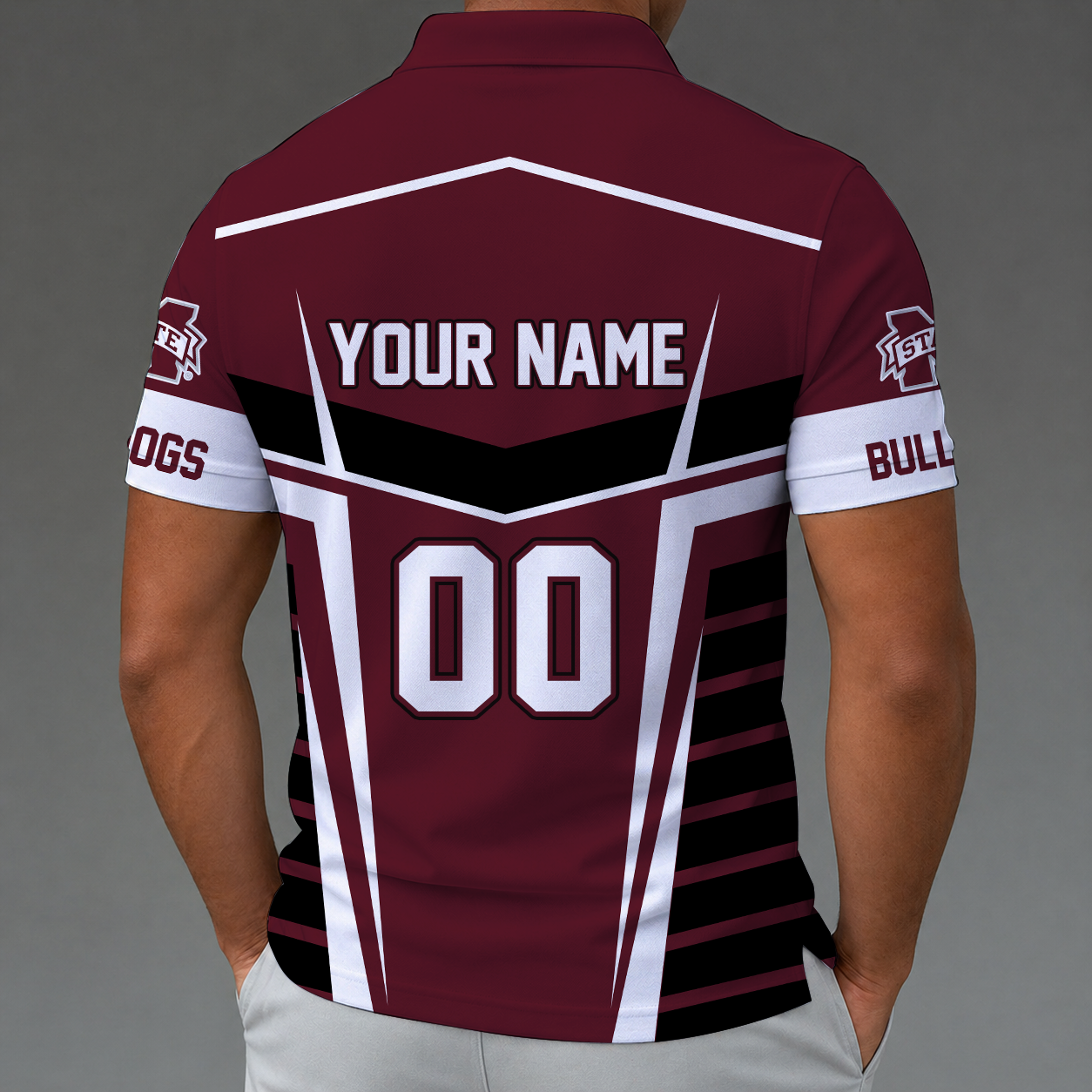 [FAN FAVORITE] NEW CUSTOMIZED NCAA CWS11 MSB MISSISSIPPI STATE BULLDOGS POLO SHIRT