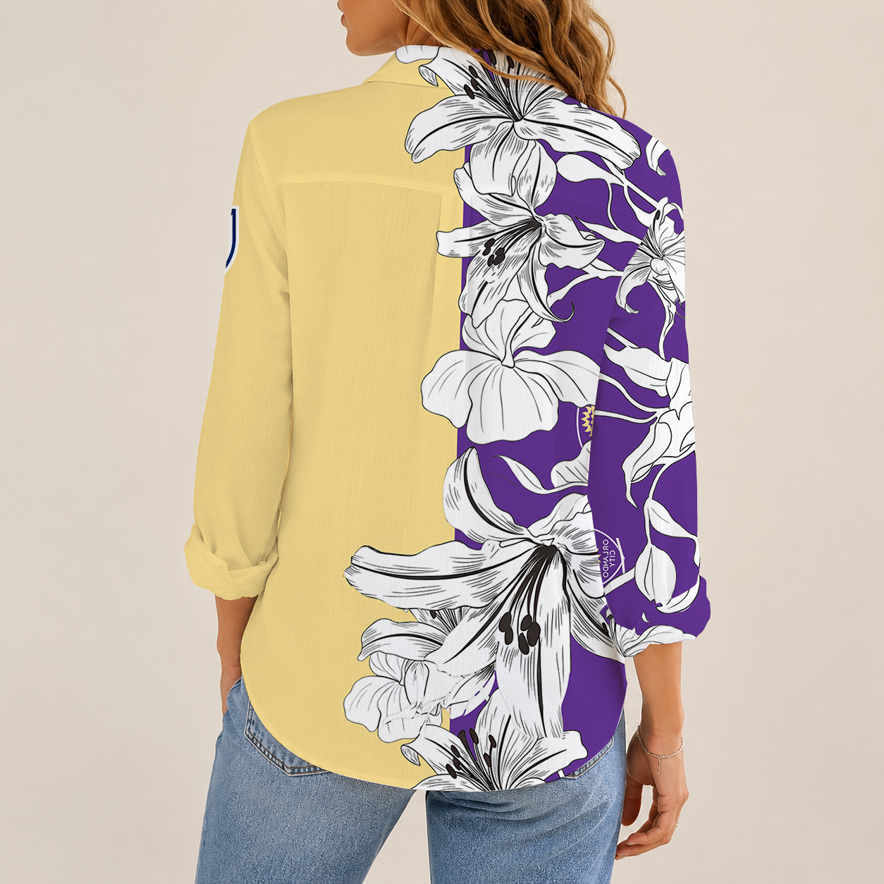 [FAN EXCLUSIVE] NEW CUSTOMIZED MLS11 OCS ORLANDO CITY SC WOMEN CASUAL SHIRT