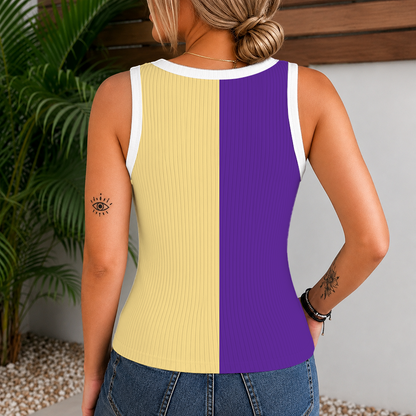 [FAN EXCLUSIVE] NEW CUSTOMIZED MLS11 OCS ORLANDO CITY SC V-NECK TANK TOP