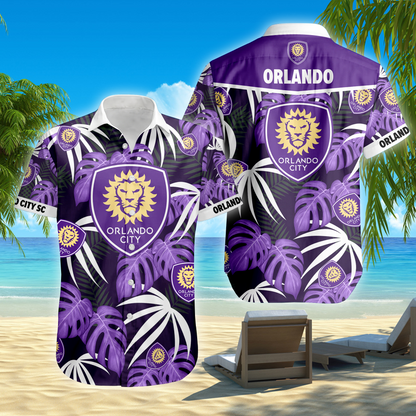 ENDING TODAY - NEW CUSTOMIZED MLS11 OCS ORLANDO CITY SC UNISEX HAWAIIAN SHIRT