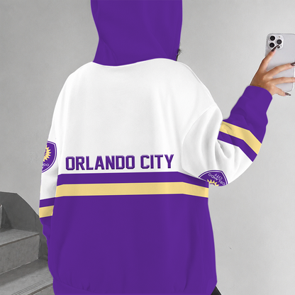 [FAN EXCLUSIVE] NEW CUSTOMIZED MLS11 OCS ORLANDO CITY SC ZIP HOODIE