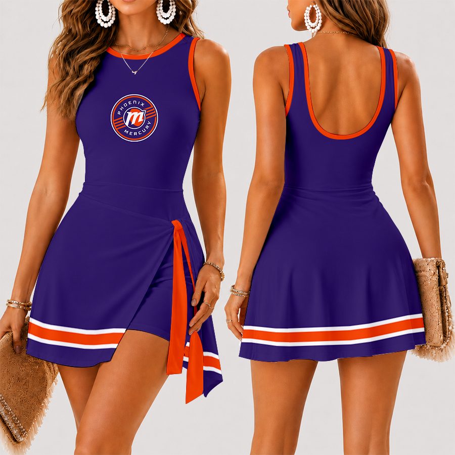 [FAN FAVORITE] NEW CUSTOMIZED WNBA11 PNM PHOENIX MERCURY WOMEN'S SUMMER SKORT DRESS
