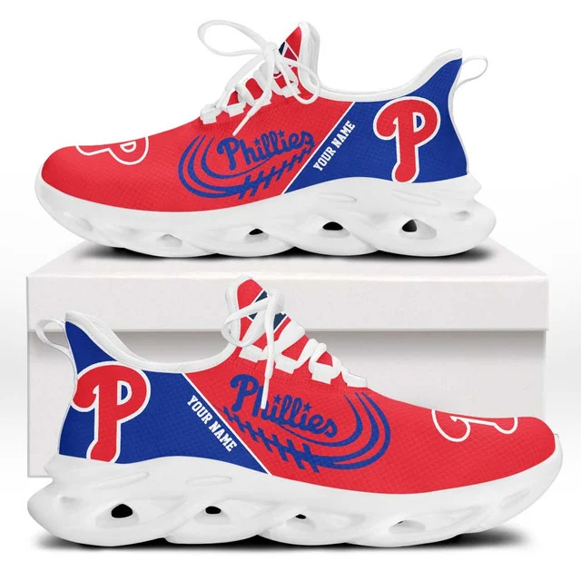 LIMITED EDITION - NEW CUSTOMIZED MLB11 PPS PHILADELPHIA PHILLIES PREMIUM CLUNKY SNEAKERS