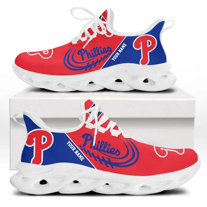 LIMITED EDITION - NEW CUSTOMIZED MLB11 PPS PHILADELPHIA PHILLIES PREMIUM CLUNKY SNEAKERS