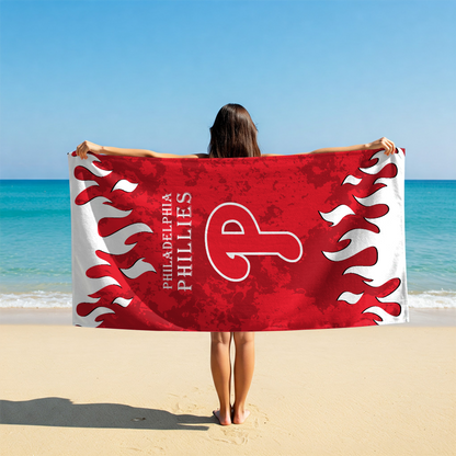LIMITED EDITION - NEW CUSTOMIZED MLB11 PPS PHILADELPHIA PHILLIES BEACH TOWEL FOR FAN