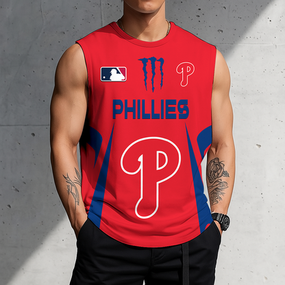 LIMITED EDITION - NEW CUSTOMIZED MLB11 PPS PHILADELPHIA PHILLIES MEN'S GYM SHIRT