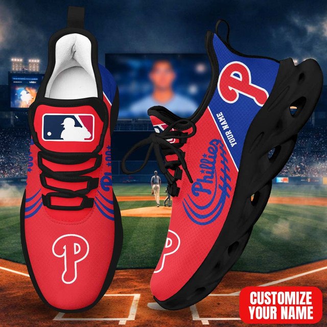 LIMITED EDITION - NEW CUSTOMIZED MLB11 PPS PHILADELPHIA PHILLIES PREMIUM CLUNKY SNEAKERS