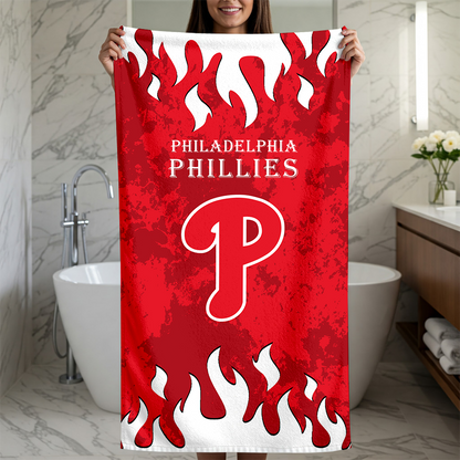 LIMITED EDITION - NEW CUSTOMIZED MLB11 PPS PHILADELPHIA PHILLIES BEACH TOWEL FOR FAN