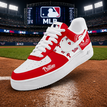 LIMITED EDITION - NEW CUSTOMIZED MLB11 PPS PHILADELPHIA PHILLIES AF1 SHOES