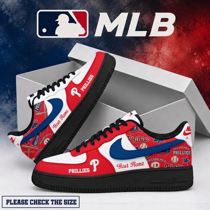 LIMITED EDITION - NEW CUSTOMIZED MLB11 PPS PHILADELPHIA PHILLIES AF1 SHOES