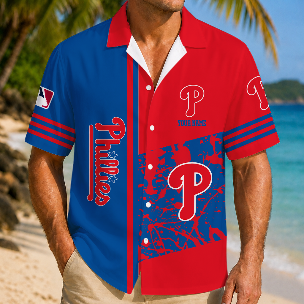 LIMITED EDITION - NEW CUSTOMIZED MLB11 PPS PHILADELPHIA PHILLIES UNISEX HAWAIIAN SHIRT