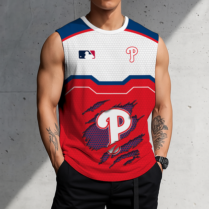 LIMITED EDITION - NEW CUSTOMIZED MLB11 PPS PHILADELPHIA PHILLIES MEN'S GYM SHIRT