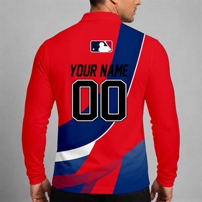 [FLASH SALE] NEW CUSTOMIZED MLB11 PPS PHILADELPHIA PHILLIES MEN'S LONG SLEEVE POLO