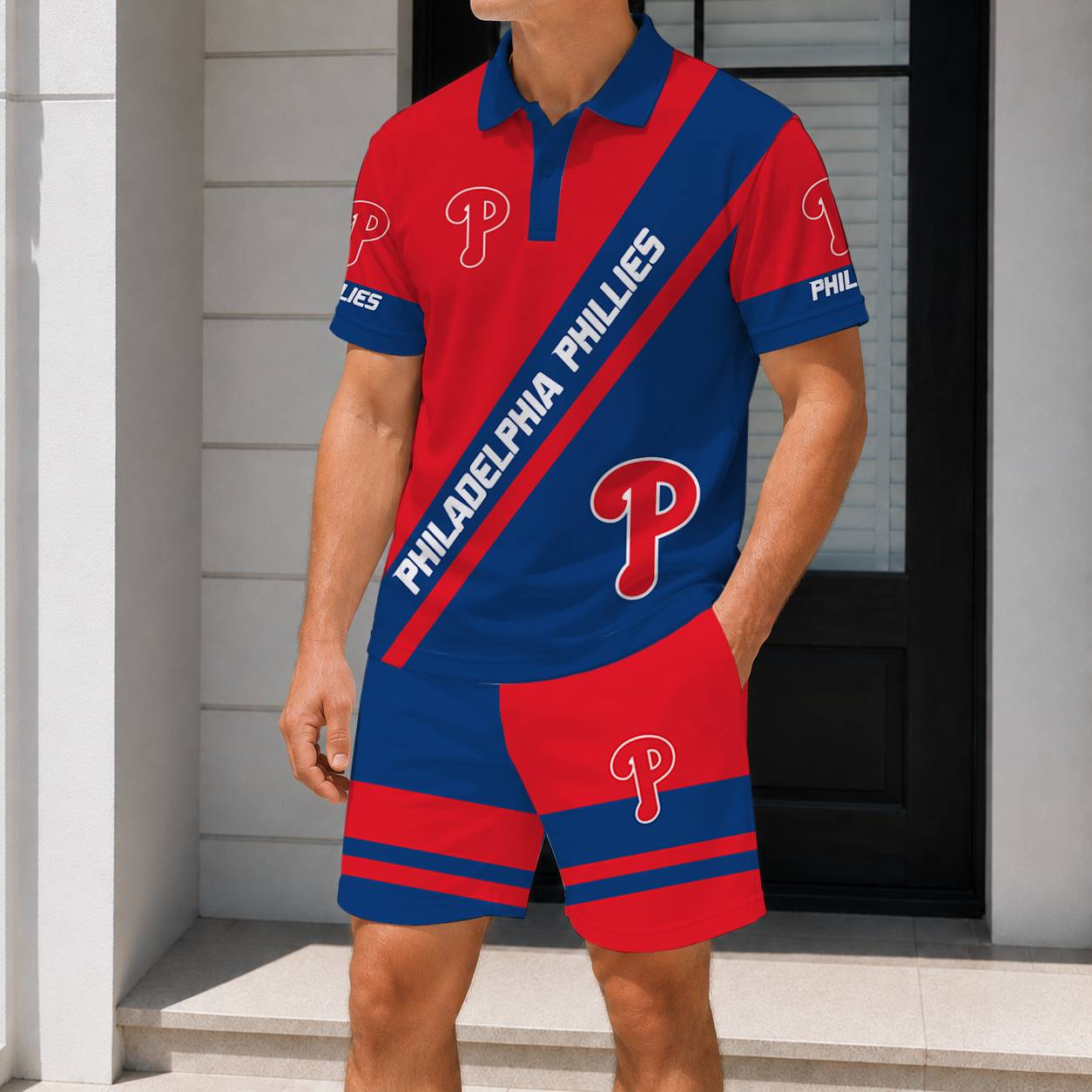 LIMITED EDITION - NEW CUSTOMIZED MLB11 PPS PHILADELPHIA PHILLIES POLO & SHORT PANTS SET