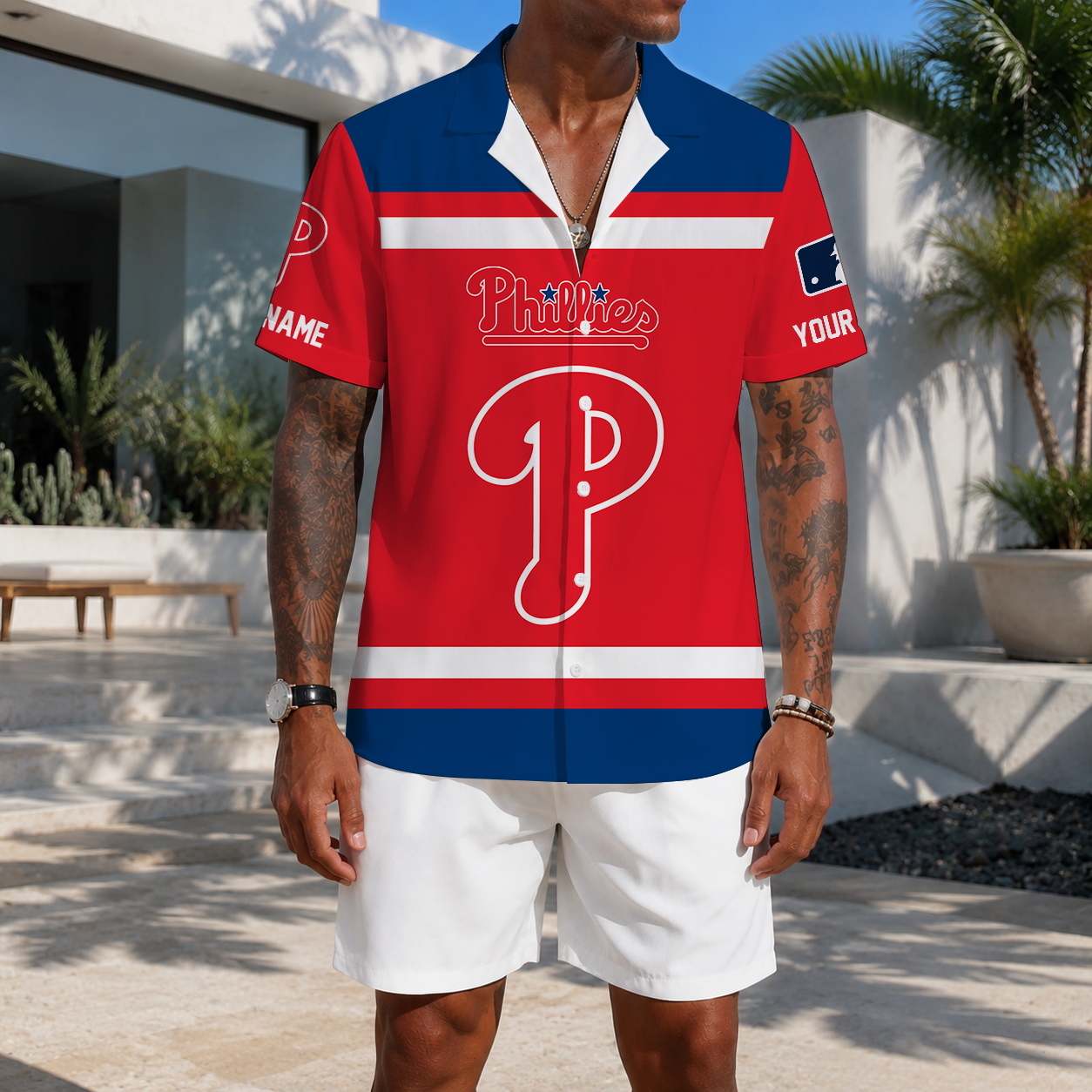 LIMITED EDITION - NEW CUSTOMIZED MLB11 PPS PHILADELPHIA PHILLIES UNISEX HAWAIIAN SHIRT