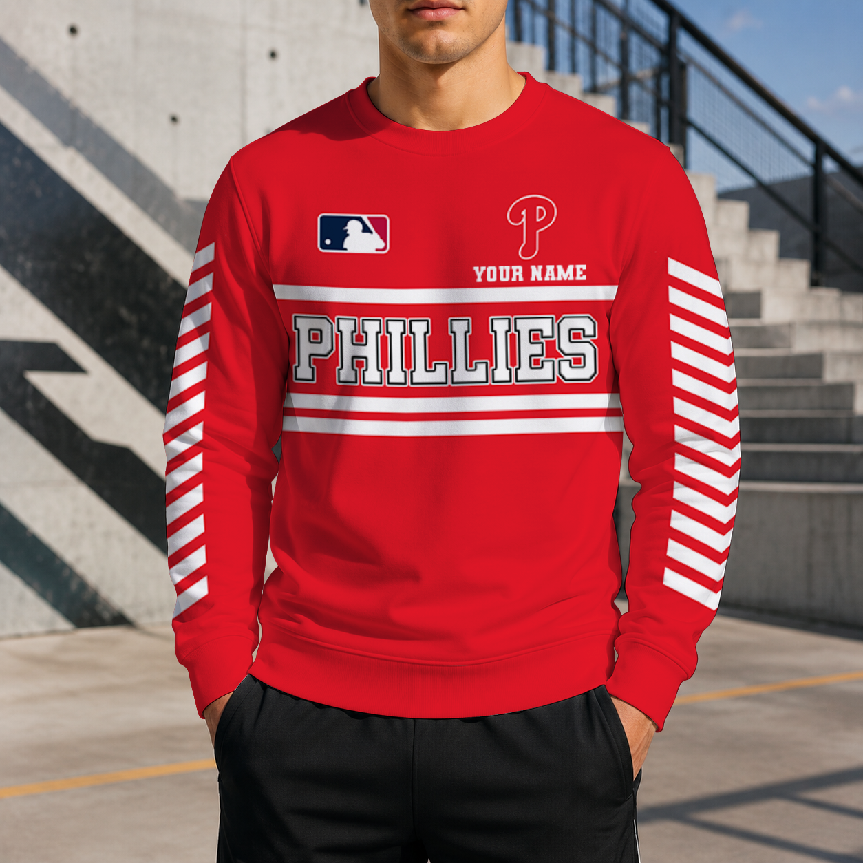 VIRAL EDITION - NEW CUSTOMIZED MLB11 PPS PHILADELPHIA PHILLIES UNISEX SWEATSHIRT