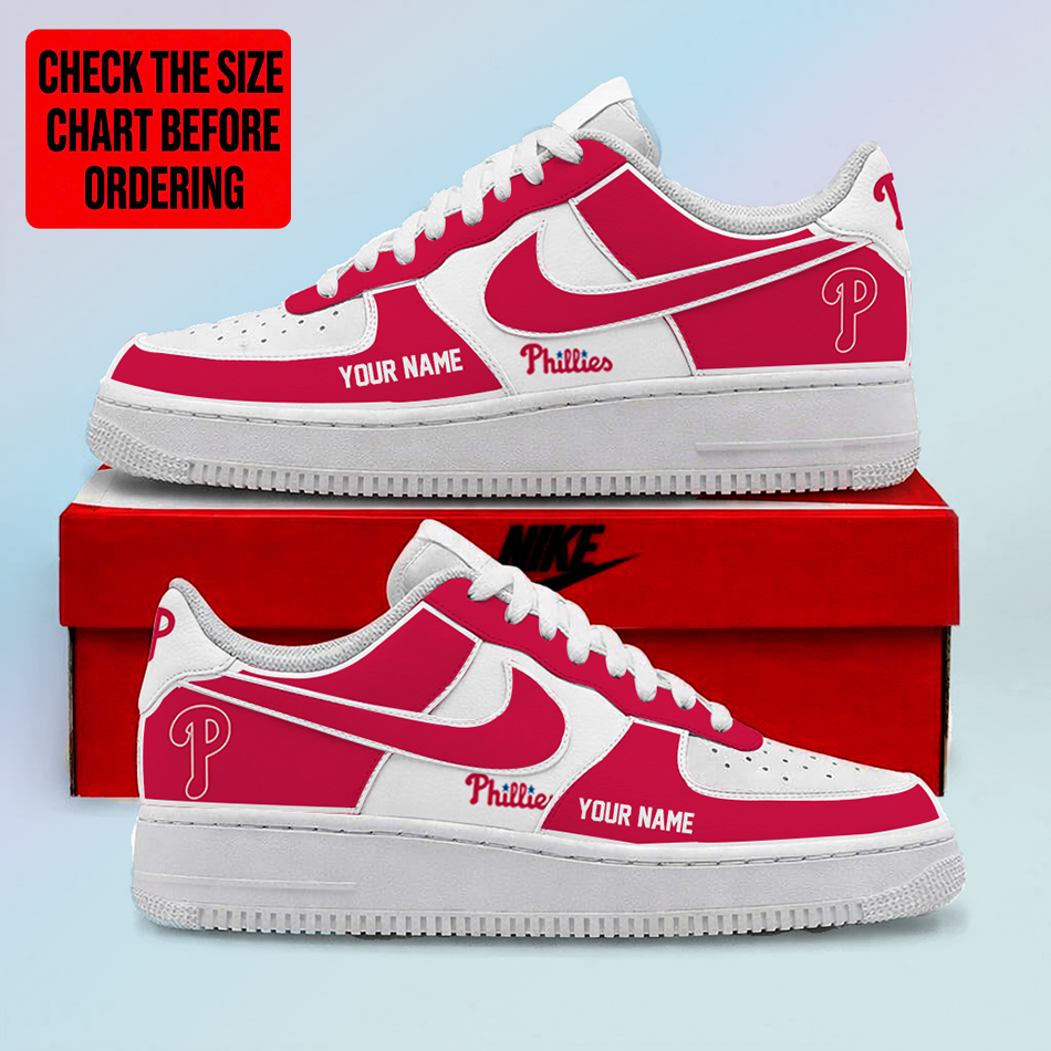 LIMITED EDITION - NEW CUSTOMIZED MLB11 PPS PHILADELPHIA PHILLIES AF1 SHOES