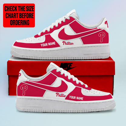 LIMITED EDITION - NEW CUSTOMIZED MLB11 PPS PHILADELPHIA PHILLIES AF1 SHOES