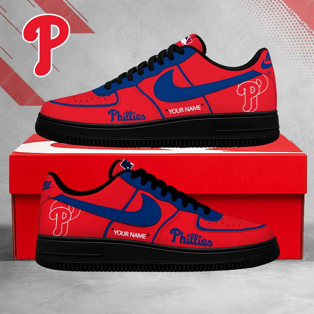 SPECIAL EDITION - NEW CUSTOMIZED MLB11 PPS PHILADELPHIA PHILLIES AF1 SHOES