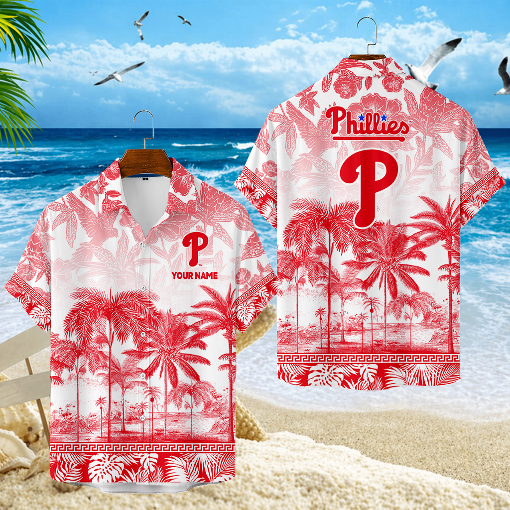 LIMITED EDITION - NEW CUSTOMIZED MLB11 PPS PHILADELPHIA PHILLIES UNISEX HAWAIIAN SHIRT