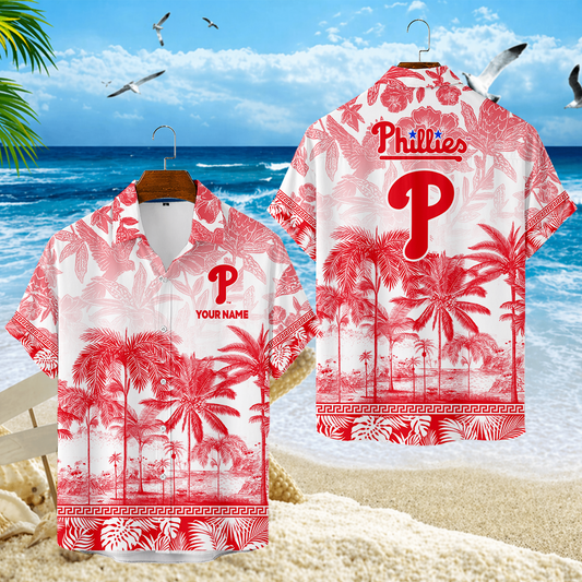 LIMITED EDITION - NEW CUSTOMIZED MLB11 PPS PHILADELPHIA PHILLIES UNISEX HAWAIIAN SHIRT