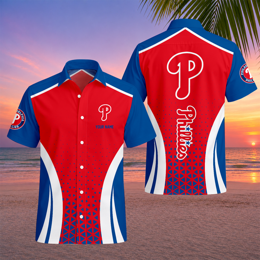 LIMITED EDITION - NEW CUSTOMIZED MLB11 PPS PHILADELPHIA PHILLIES UNISEX HAWAIIAN SHIRT
